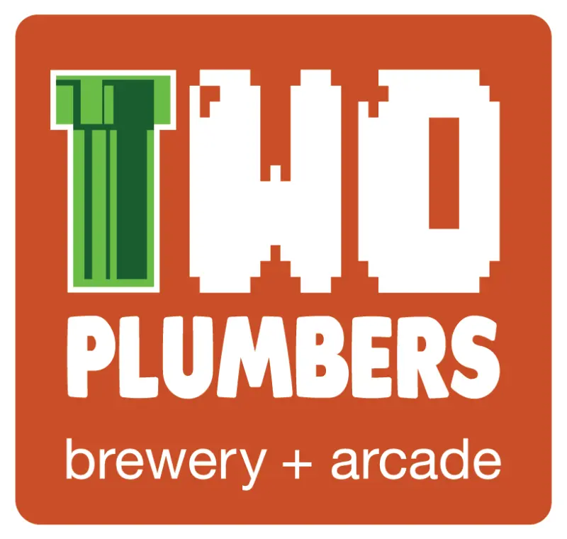 Two Plumbers Brewery + Arcade logo