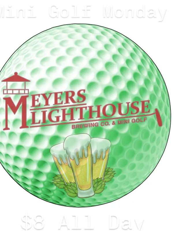 Meyers Lighthouse Brewing Co. & Mini Golf logo