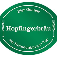 Hopfingerbräu am Brandenburger Tor logo